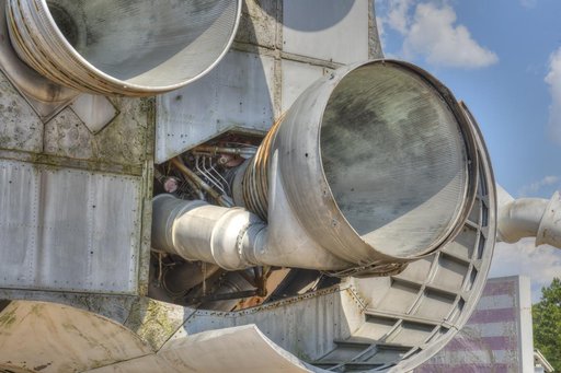 H-1 ENGINE INSTALLED ON SATURN S-1B STAGE (SA-T)