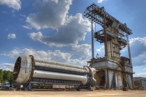 SATURN S-1B STAGE (SA-T) WITH PROPULSION AND STRUCTURAL TEST FAC
