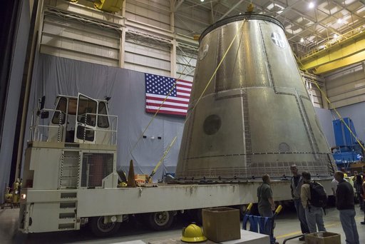 LAUNCH VEHICLE STAGE ADAPTER MOVE TO TEST FACILITY