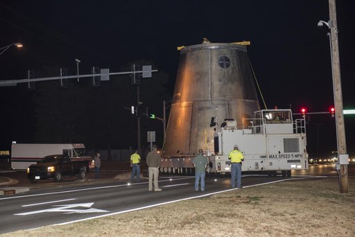 LAUNCH VEHICLE STAGE ADAPTER MOVE TO TEST FACILITY