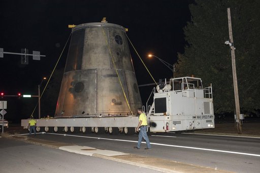 LAUNCH VEHICLE STAGE ADAPTER MOVE TO TEST FACILITY