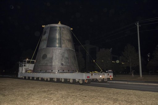 LAUNCH VEHICLE STAGE ADAPTER MOVE TO TEST FACILITY