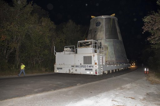 LAUNCH VEHICLE STAGE ADAPTER MOVE TO TEST FACILITY