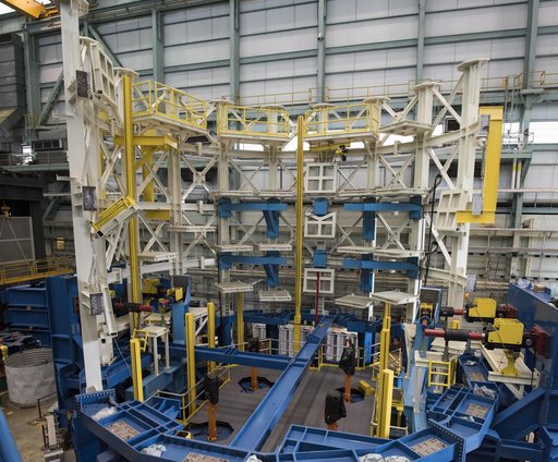 Engine section test stand in building 4619 prior to test article