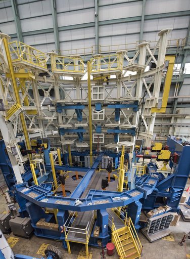 Engine section test stand in building 4619 prior to test article