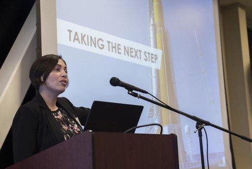 Erika Alvarez Speaks at Geek @ Geek event at Aegis Technologies