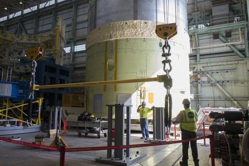 Pegasus delivers SLS engine section