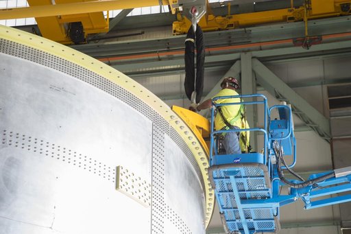Pegasus delivers SLS engine section