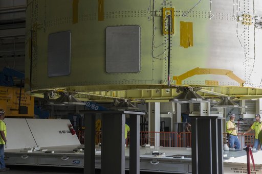 Pegasus delivers SLS engine section