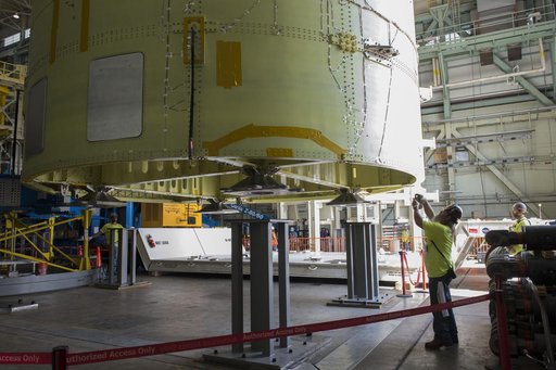 Pegasus delivers SLS engine section