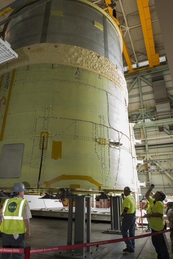 Pegasus delivers SLS engine section