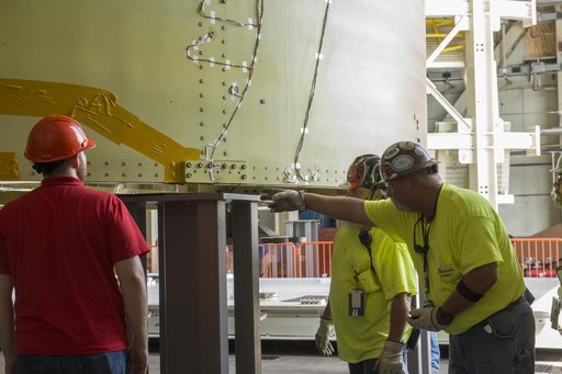 Pegasus delivers SLS engine section