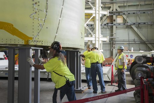Pegasus delivers SLS engine section
