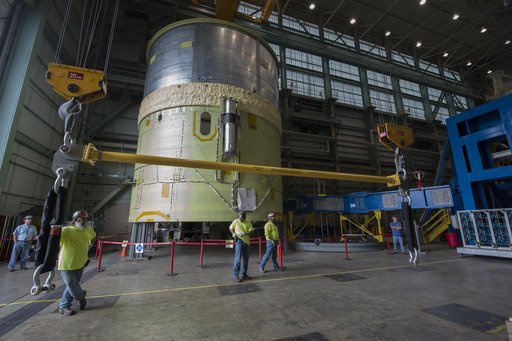 Pegasus delivers SLS engine section