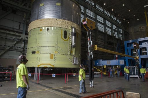 Pegasus delivers SLS engine section
