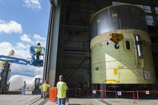 Pegasus delivers SLS engine section
