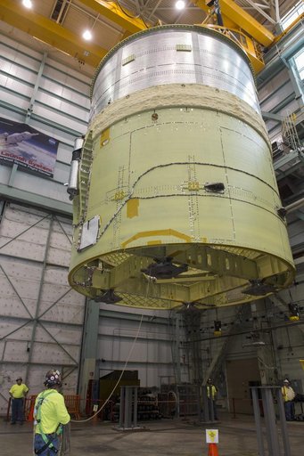 Pegasus delivers SLS engine section