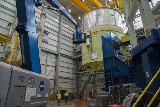 Pegasus delivers SLS engine section