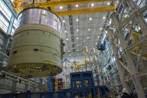 Pegasus delivers SLS engine section