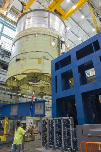 Pegasus delivers SLS engine section
