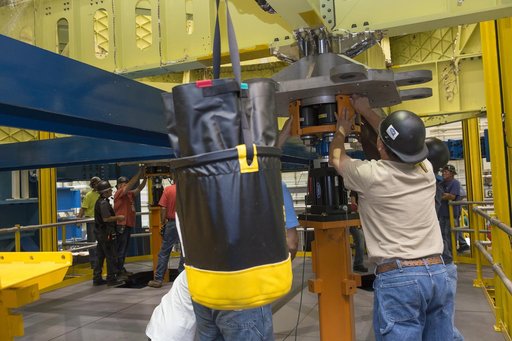 Pegasus delivers SLS engine section