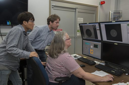 Data from Dr. Douglas Matson's aerodynamic levitator being analy