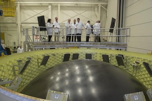 Congressman Mo Brooks views Orion Stage Adapter, (OSA), flight h