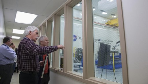 Congressman Mo Brooks views Orion Stage Adapter, (OSA), flight h