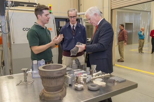 Congressman Mo Brooks views Orion Stage Adapter, (OSA), flight h
