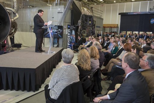 NASA Acting Administrator Robert Lightfoot presents the 2018 "St