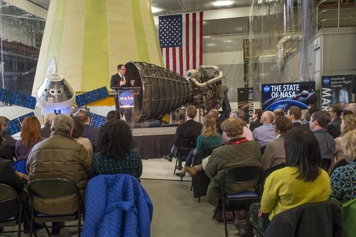 NASA Acting Administrator Robert Lightfoot presents the 2018 "St