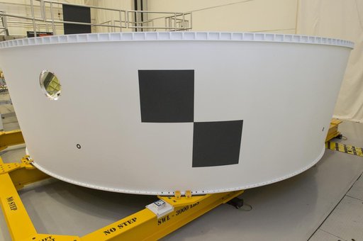 Close-Out photos of SLS Orion Stage Adapter EM-1