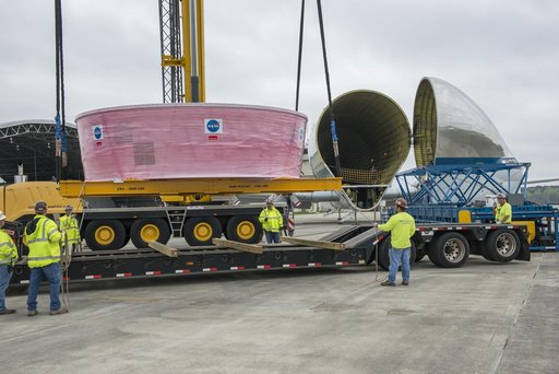 Orion Stage Adapter move to Redstone Airfield