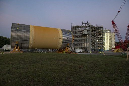 Liquid Oxygen Test Article Move in West Test Area