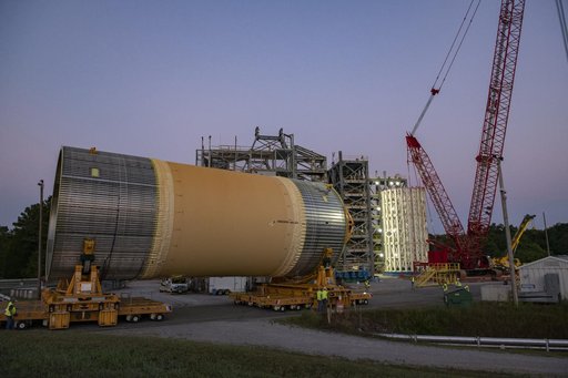 Liquid Oxygen Test Article Move in West Test Area