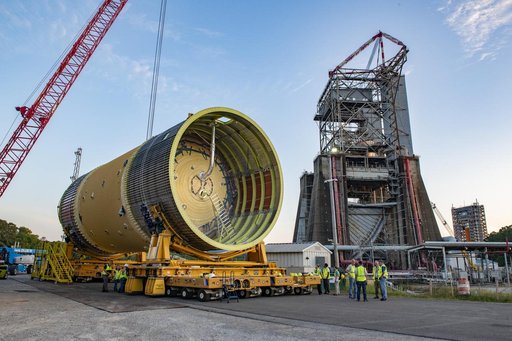Liquid Oxygen Test Article Move in West Test Area