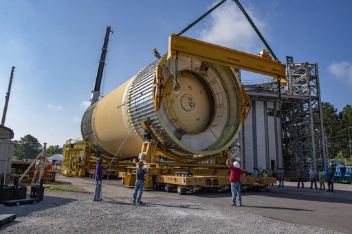 Liquid Oxygen Test Article Move in West Test Area
