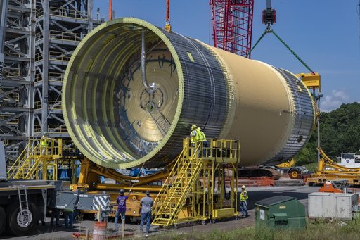 Liquid Oxygen Test Article Move in West Test Area
