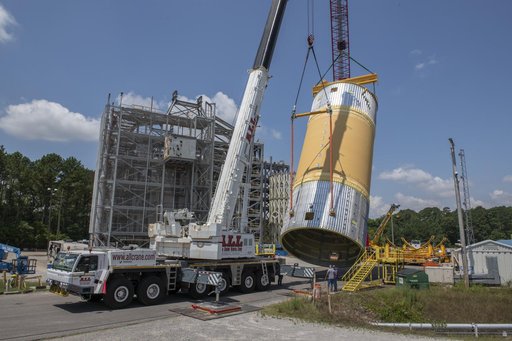 Liquid Oxygen Test Article Move in West Test Area