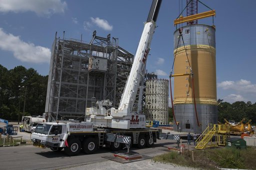 Liquid Oxygen Test Article Move in West Test Area