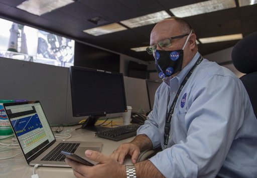 Steve Gaddis and teams at NASA’s Marshall Space Flight Center help monitor launch conditions for the Demo-2 mission from the Huntsville Operations Support Center, HOSC.
