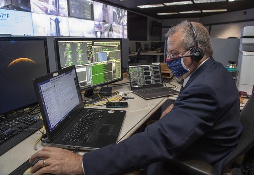 Ken Schrock and teams at NASA’s Marshall Space Flight Center help monitor launch conditions for the Demo-2 mission from the Huntsville Operations Support Center, HOSC.