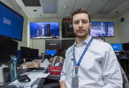 Reid Ruggles and teams at NASA’s Marshall Space Flight Center help monitor launch conditions for the Demo-2 mission from the Huntsville Operations Support Center, HOSC.