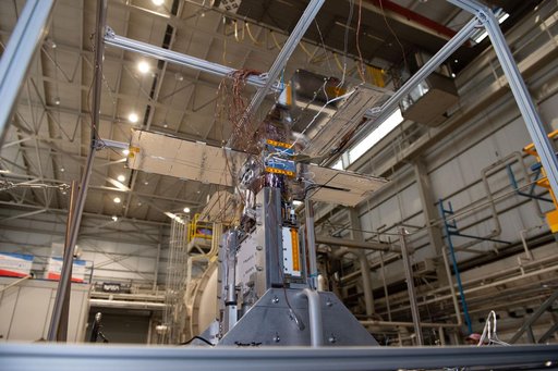 NEA Scout spacecraft after de-integration from hot box