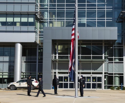 NASA Marshall Raises Flag at New Headquarters Building
