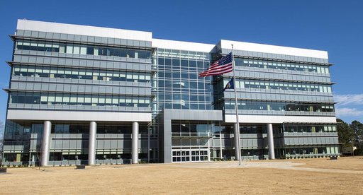 NASA Marshall Raises Flag at New Headquarters Building