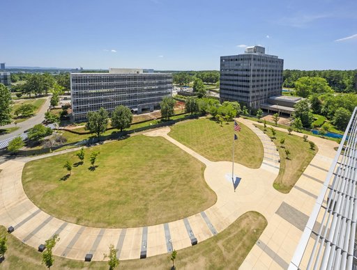 Pre demolition photos of NASA MSFC building 4201 from the roof o