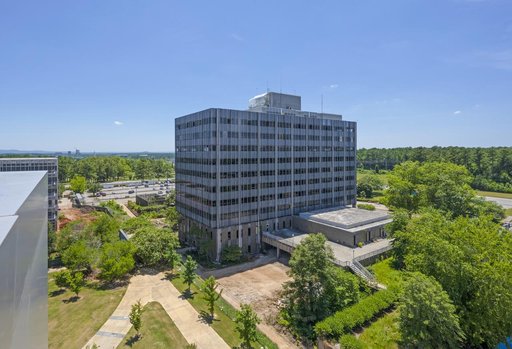 Pre demolition photos of NASA MSFC building 4201 from the roof o