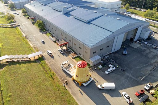 Launch Vehicle Stage Adapter for Artemis II Moved, Prepped for Shipment