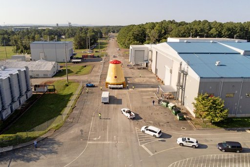Launch Vehicle Stage Adapter for Artemis II Moved, Prepped for Shipment